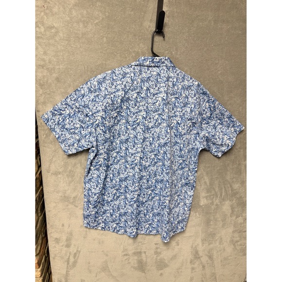 Rafter C Cowboy Collection Mens 2XLT Blue Paisley Western Pearl Snap Shirt 2XL T - Picture 9 of 12